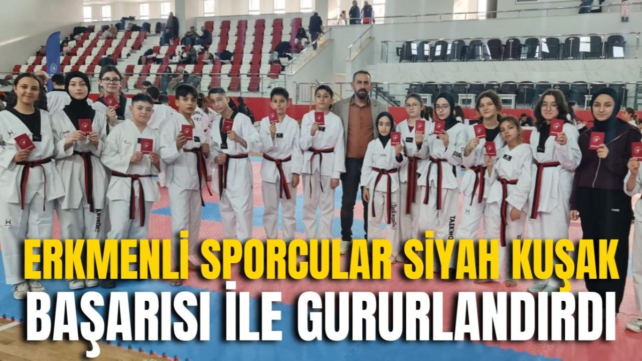 Erkmenli Sporcular Siyah Kuşak Başarısı ile Gururlandırdı
