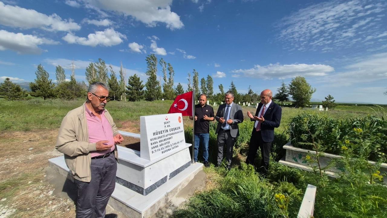 Afyon’da 49 Yıl Sonra Şehitlik Düzenlemesi Yapıldı