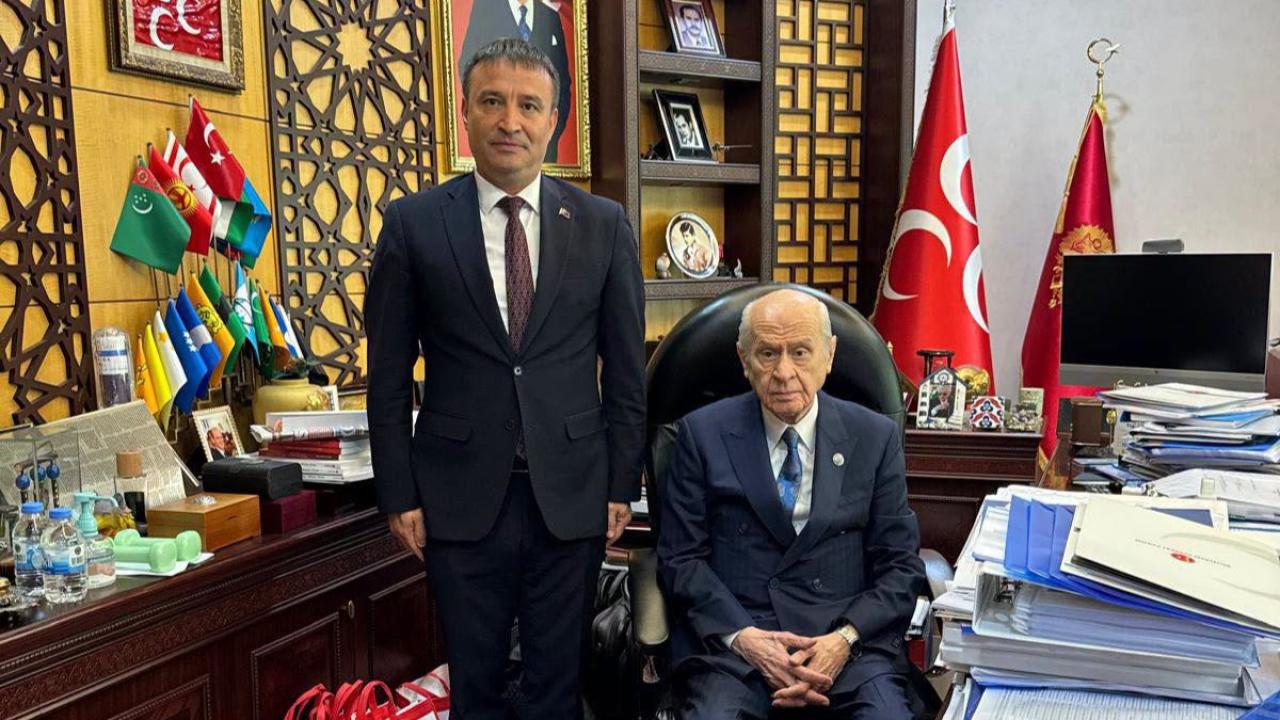 MHP İl Başkanı Kahveci'den MHP Genel Başkanı Devlet Bahçeli'ye Ziyaret