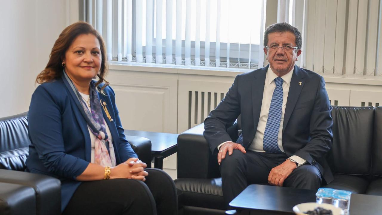 Nihat Zeybekci, Veysel Eroğlu ve AK Parti Teşkilatından Başkan Köksal’a Ziyaret