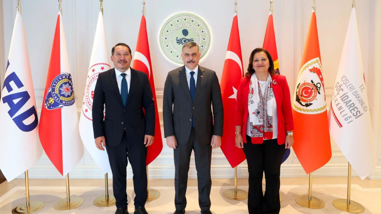 Başkan Köksal ve Başkan Topçu'dan İçişleri Bakanı Mustafa Çiftçi'ye Ziyaret