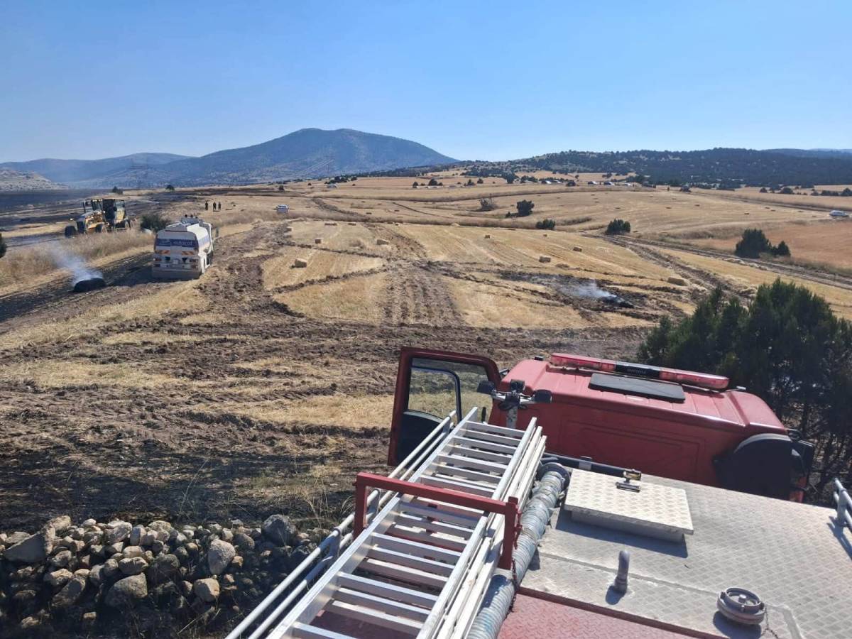Afyon Emirdağ'da Arazi Yangını Korkuttu: Alevler Kontrol Altına Alındı