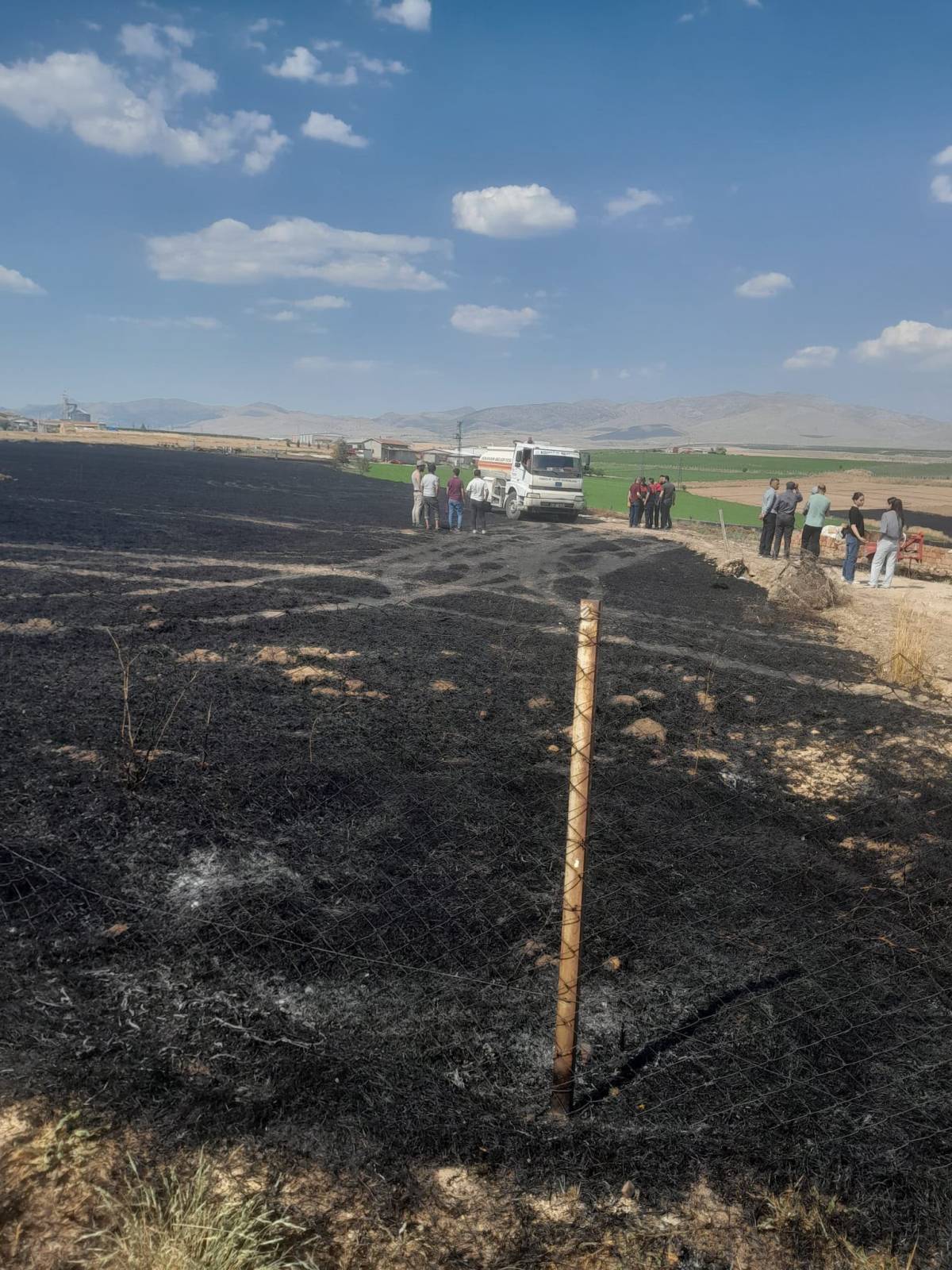 Afyon'da Ekin Yangını: 45 Dekarlık Buğday Tarlası Kül Oldu