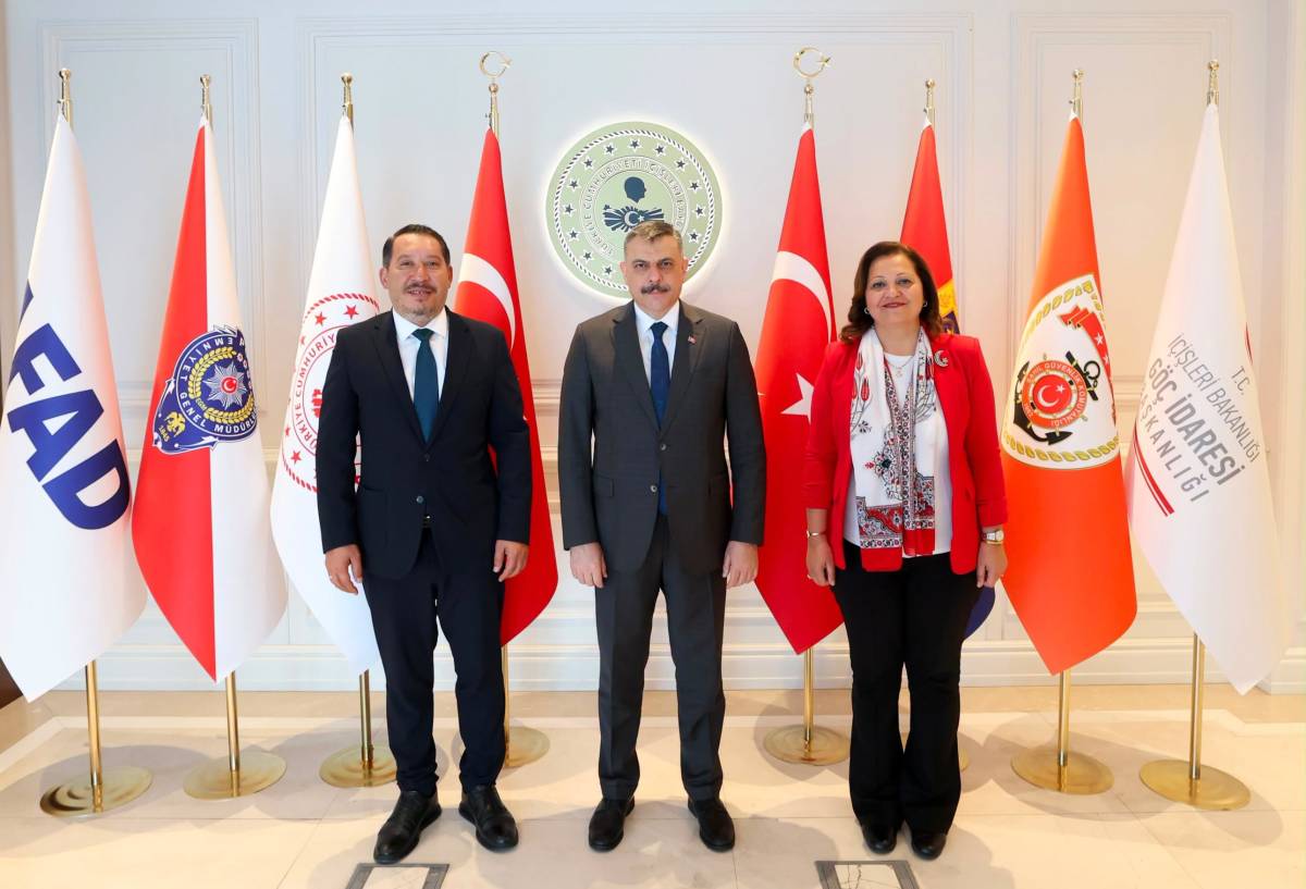 Başkan Köksal ve Başkan Topçu'dan İçişleri Bakanı Mustafa Çiftçi'ye Ziyaret