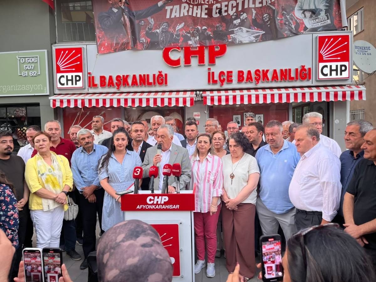 CHP Afyon Teşkilatından İlk Tepki: Butlan Kararını Tanımıyoruz, Bizler İçin Yok Hükmündedir